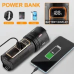 T40 USB Strong Zoom Torch Light with Power-Bank - Image 2